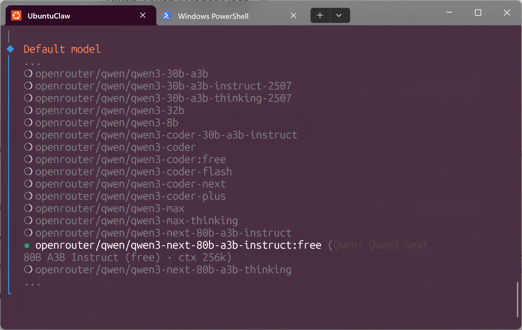 openclaw choose model